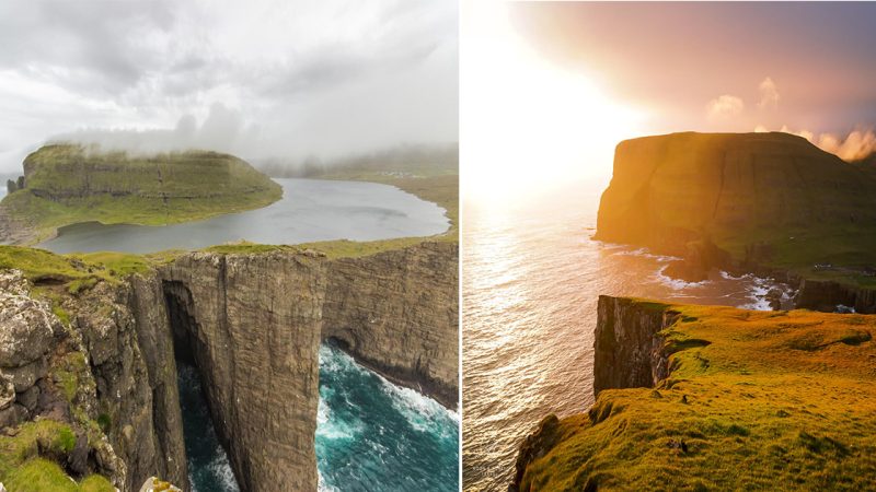 A Lake Hanging above the Sea: Faroe Islands’ Unique Marvel