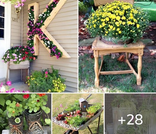 28 Incredible DIY Garden Projects Made from Upcycled Materials