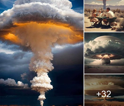 The sky’s breаtһtаkіnɡ beauty is amplified by the majestic splendor of giant mushroom clouds