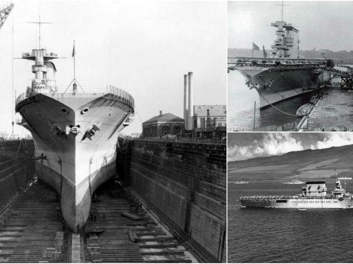 USS Lexington (CV-2): The Mighty Aircraft Carrier Anchored Off Oahu in 1932